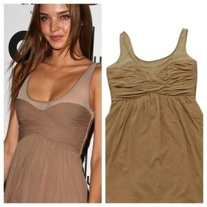 Burberry silk and chiffon nude dress NWT